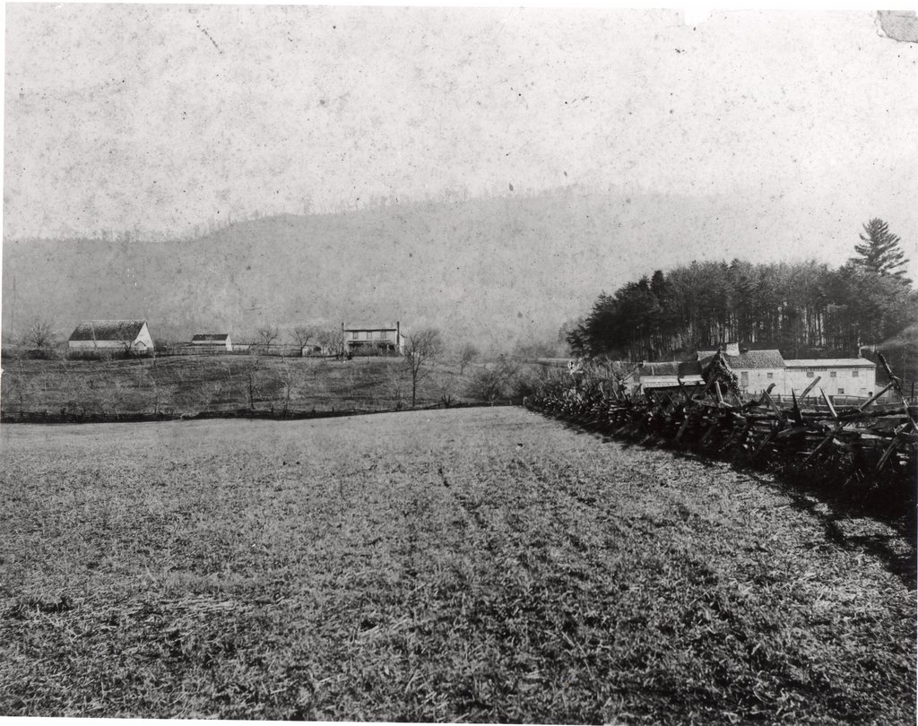 The Decker home and pottery buildings c 1895. Burbage1.