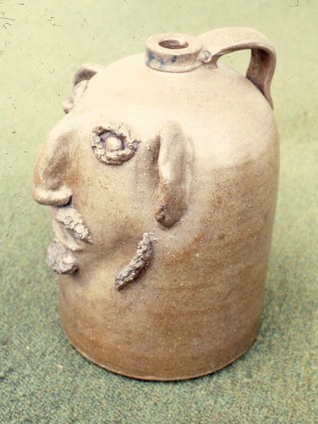 Left side view Decker face jug. Burbage43.